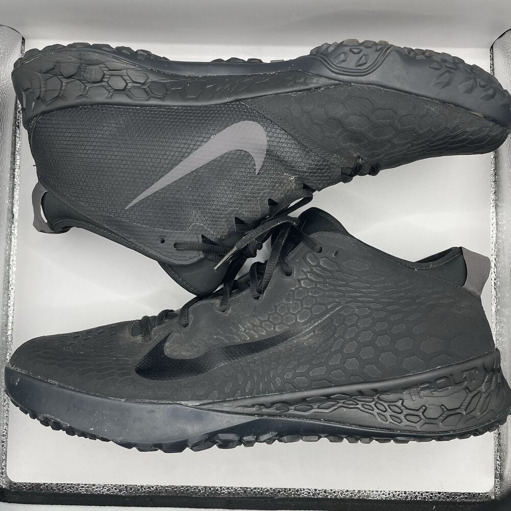 Men’s Size 15 Nike Force Zoom Trout 5 Turf Black Thunder Grey AH3374-002 Rare - Picture 3 of 9